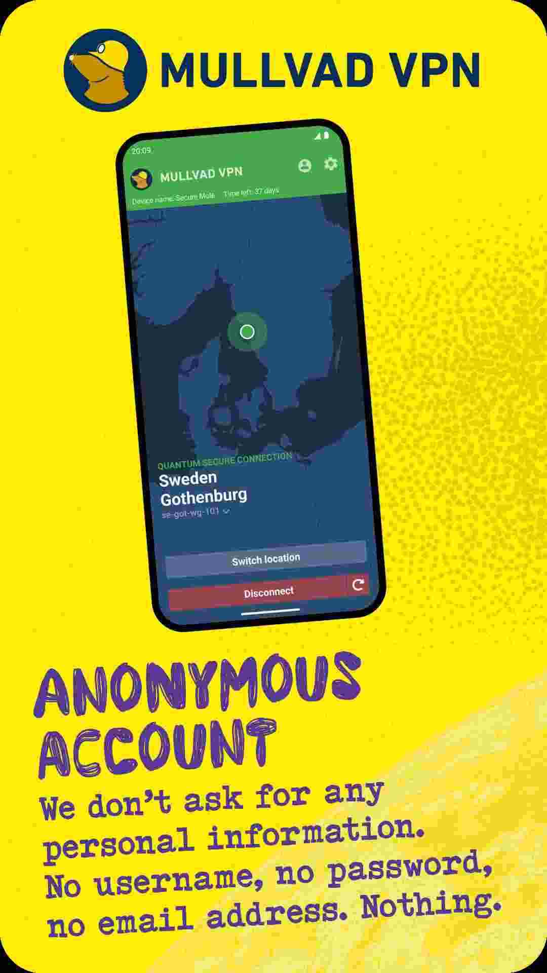 Mullvad VPN: privacy is a universal right screenshot