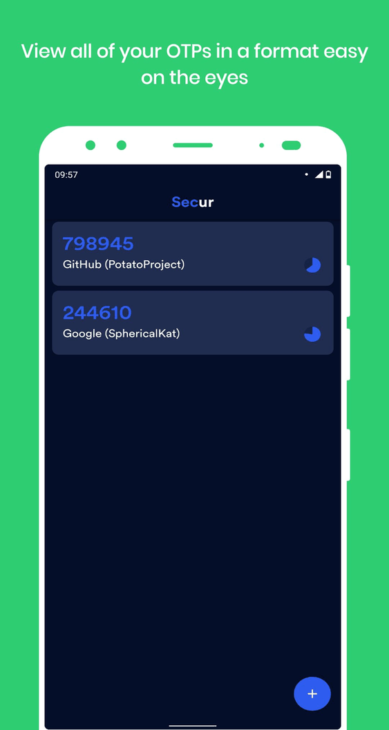 Secur: Cross-platform 2FA client screenshot