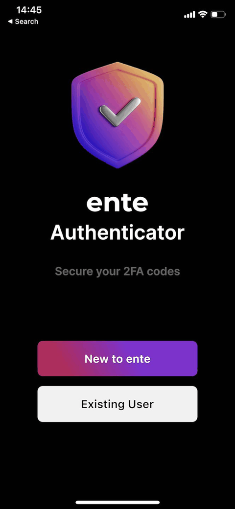 Ente Auth screenshot