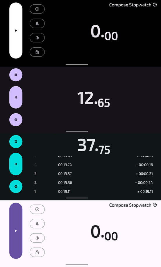 Compose Stopwatch screenshot