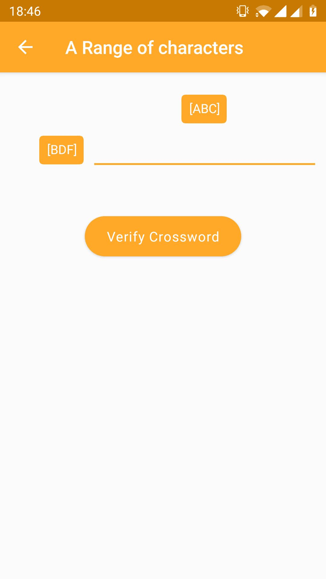 Regex Crossword screenshot