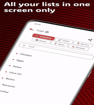 1List screenshot