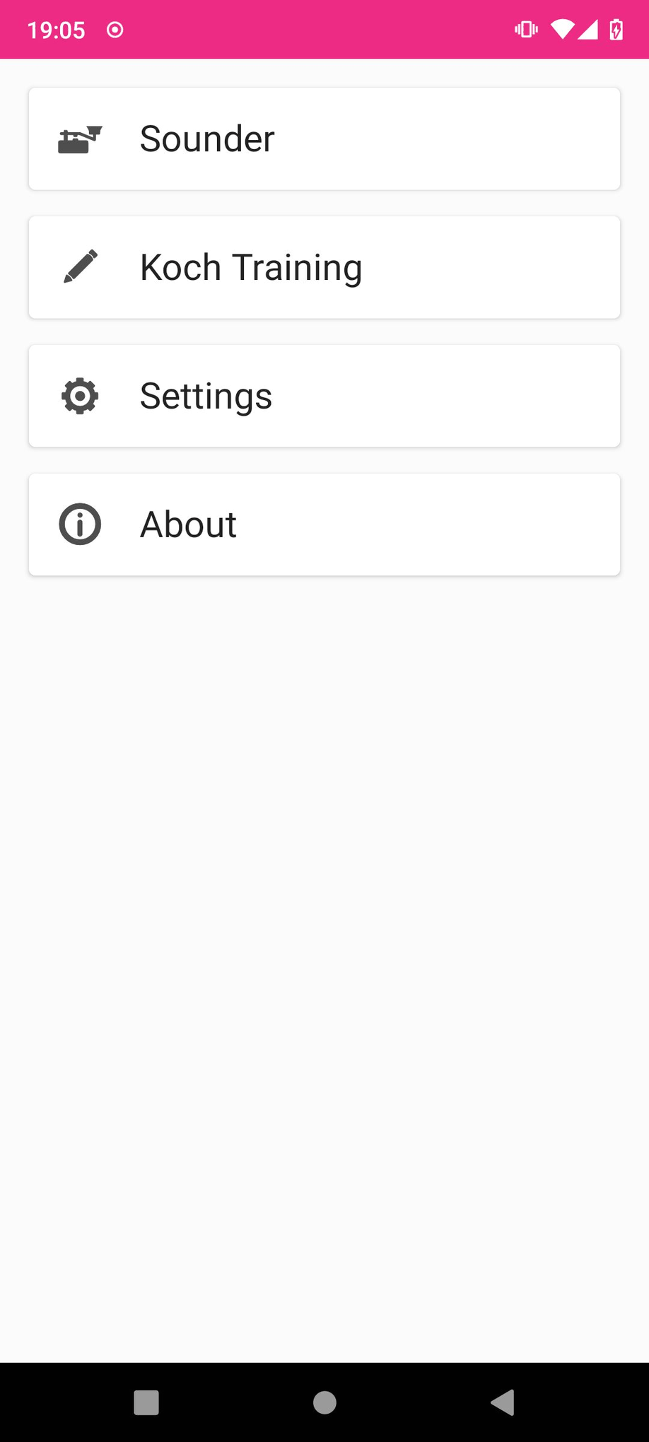 Morse Trainer screenshot