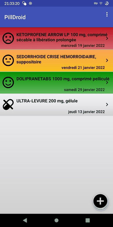 Pilldroid screenshot