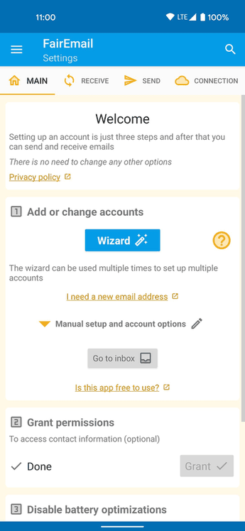 FairEmail screenshot