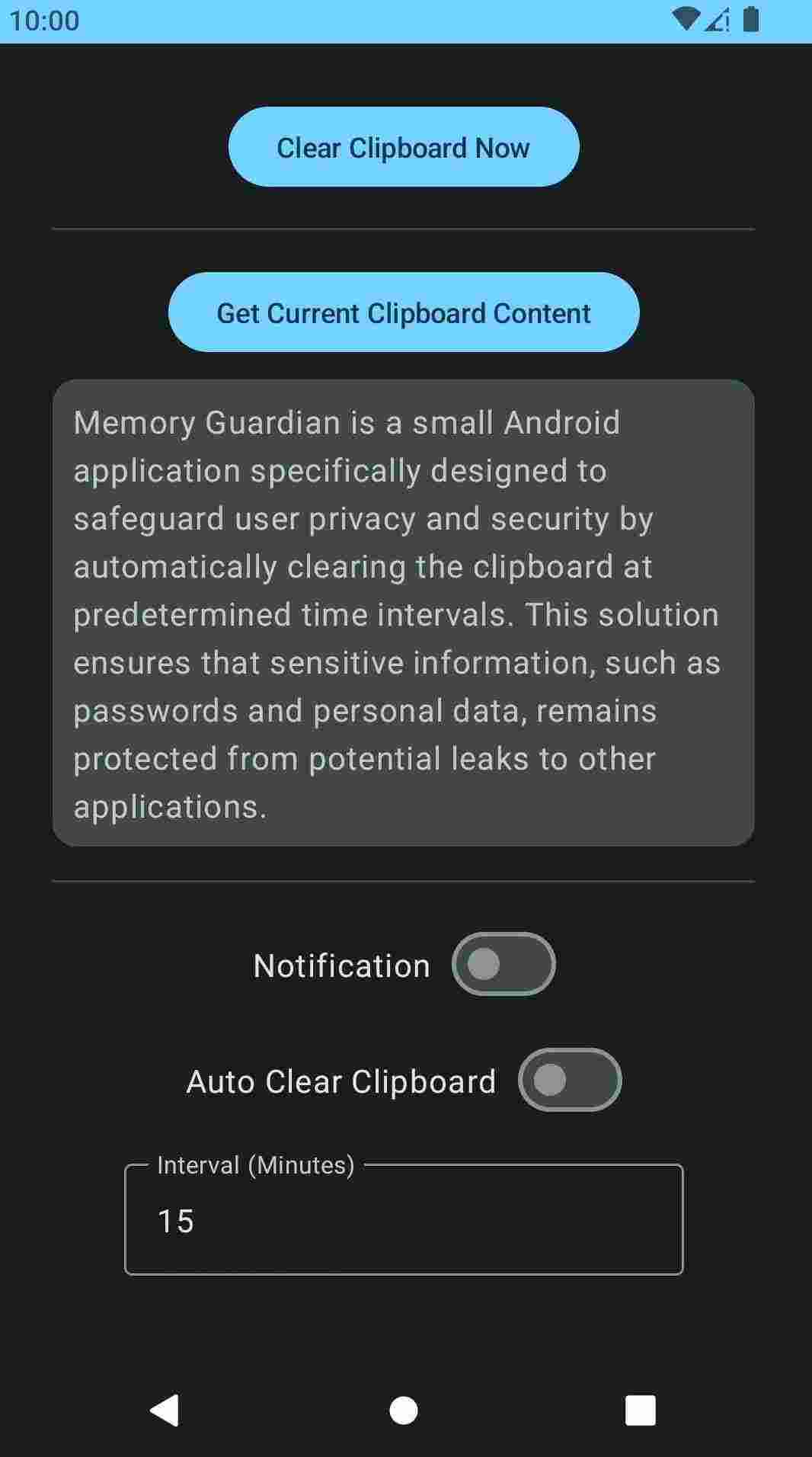 MemoryGuardian screenshot