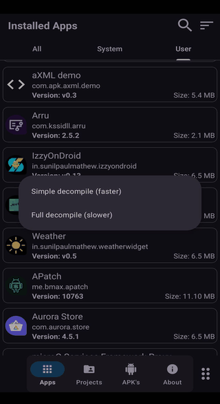 APK Explorer Editor screenshot