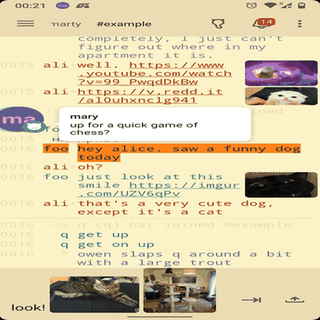 Weechat-Android screenshot