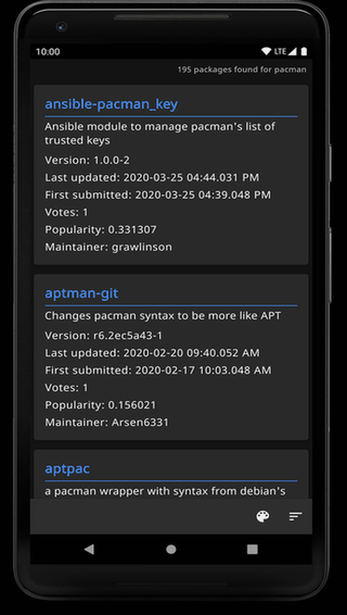 AURdroid screenshot