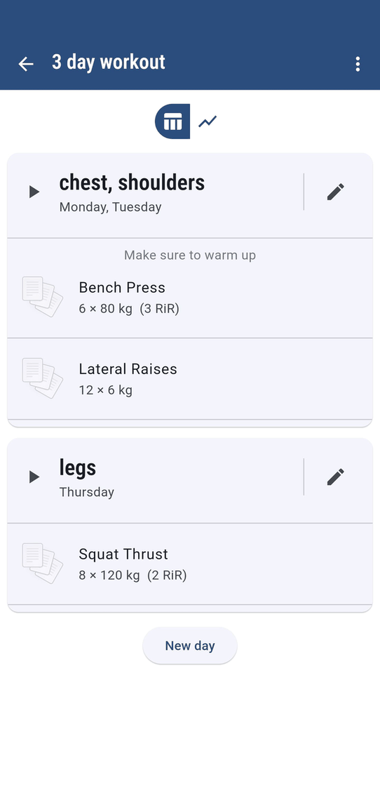 wger Workout Manager screenshot