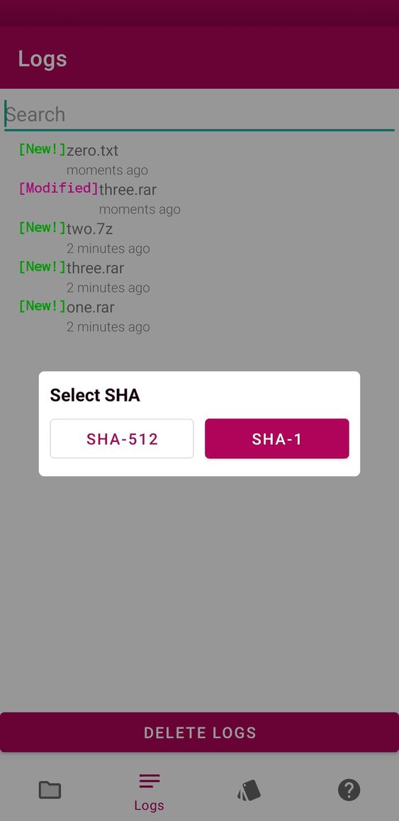 Folderlogs screenshot