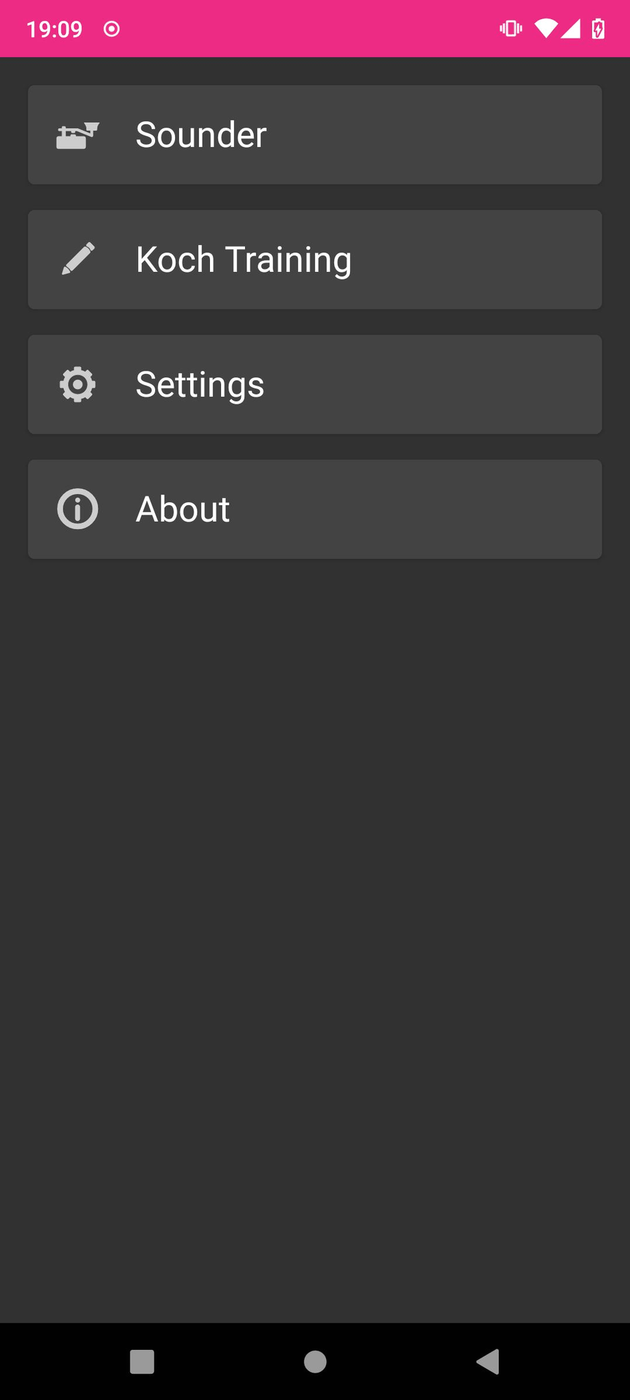 Morse Trainer screenshot