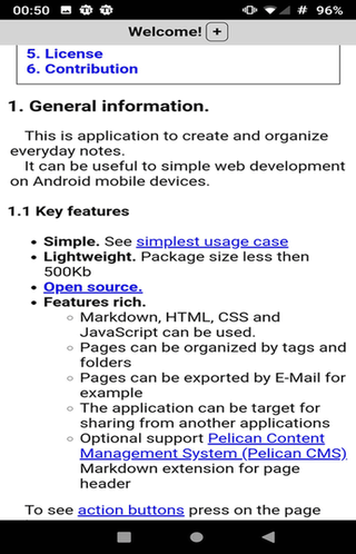 Open Markdown Notes (OMN) screenshot