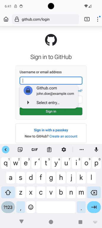 KeePassVault screenshot
