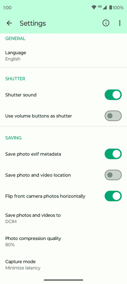 Fossify Camera screenshot