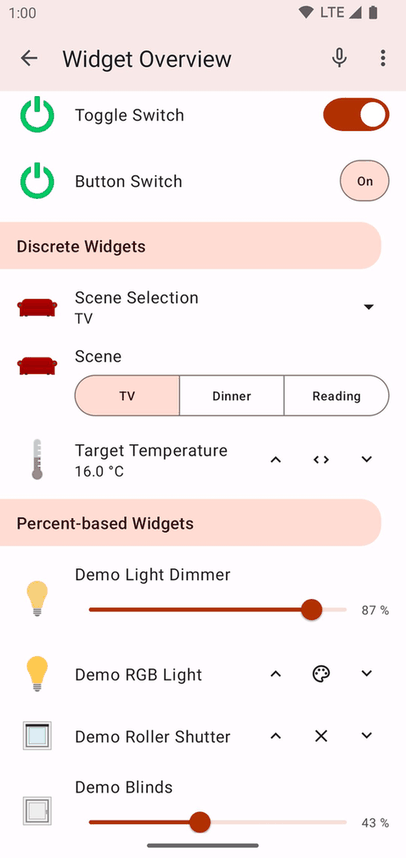 openHAB Beta screenshot