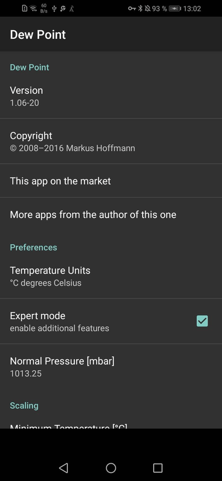 Dew Point screenshot