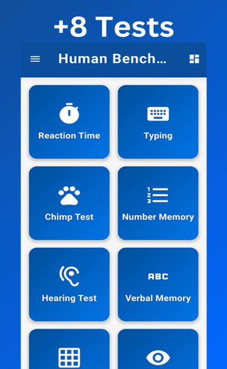 Human Benchmark screenshot