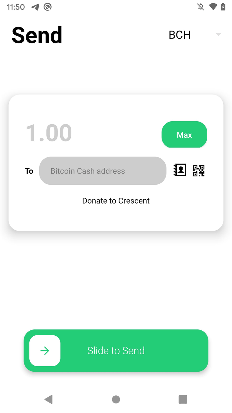 Crescent Cash screenshot