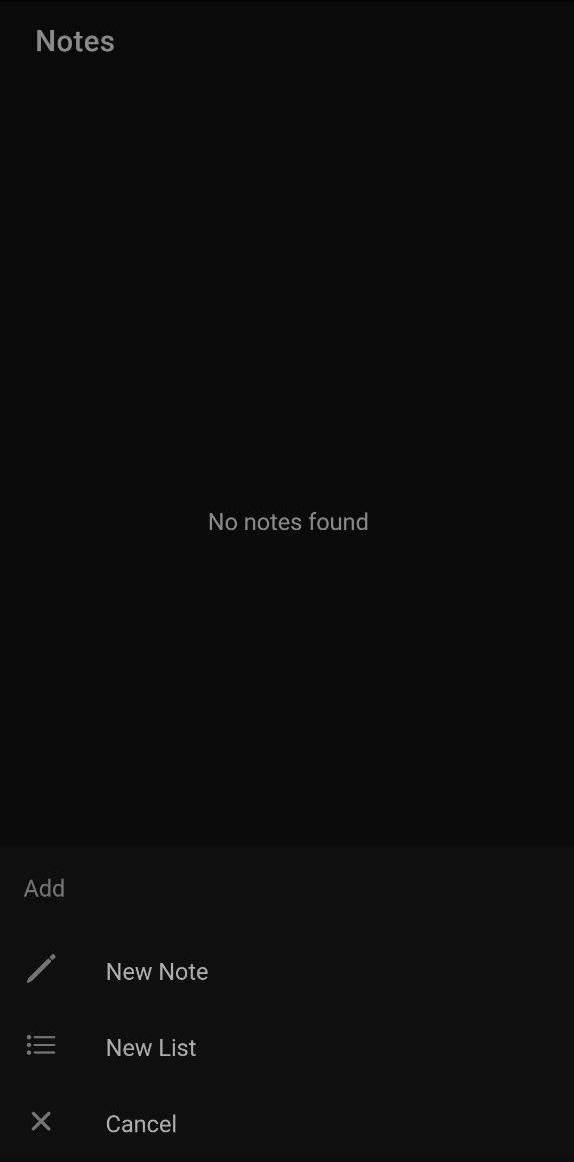 Ionic Notes screenshot