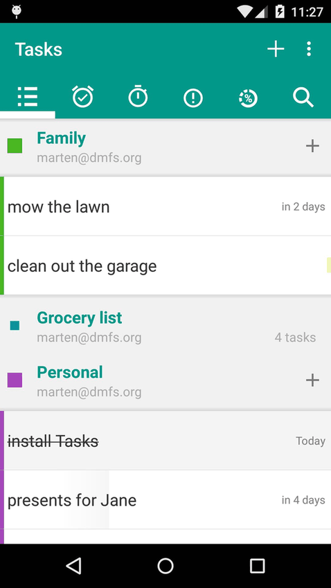OpenTasks screenshot