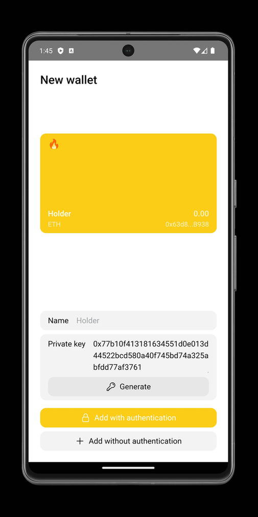 Brume Wallet screenshot