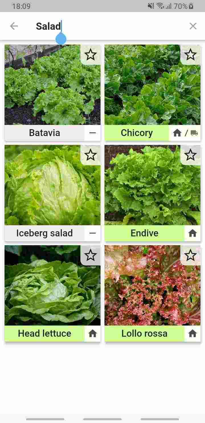 Seasonal Foods Calendar screenshot