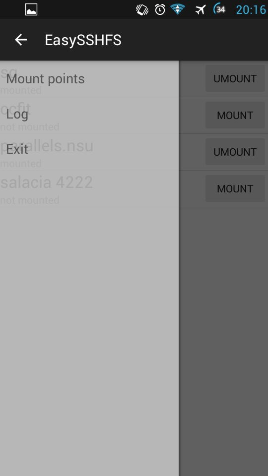 EasySSHFS screenshot