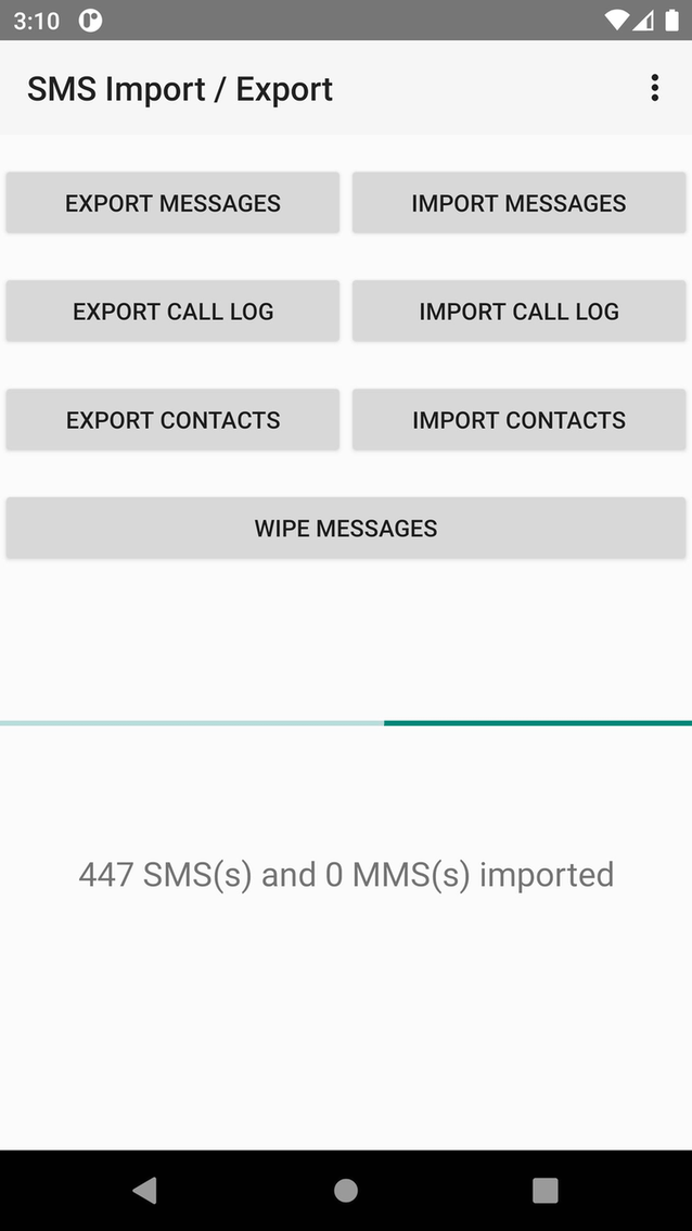 SMS Import / Export screenshot