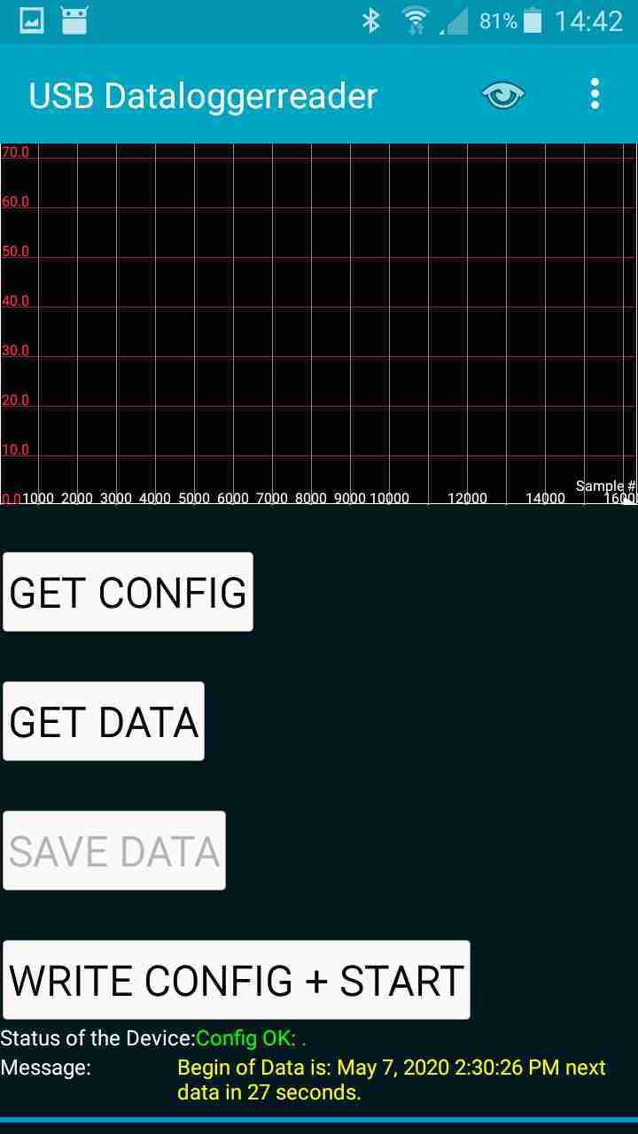USB-Dataloggerreader screenshot