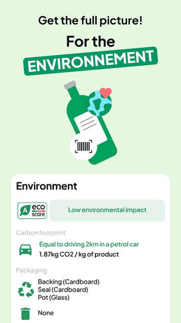 Open Food Facts screenshot