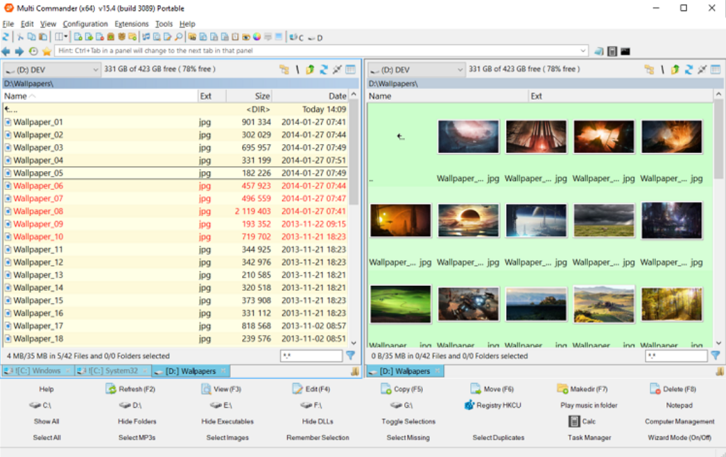 Multi Commander screenshot