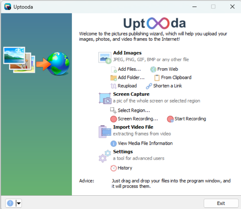 Uptooda screenshot