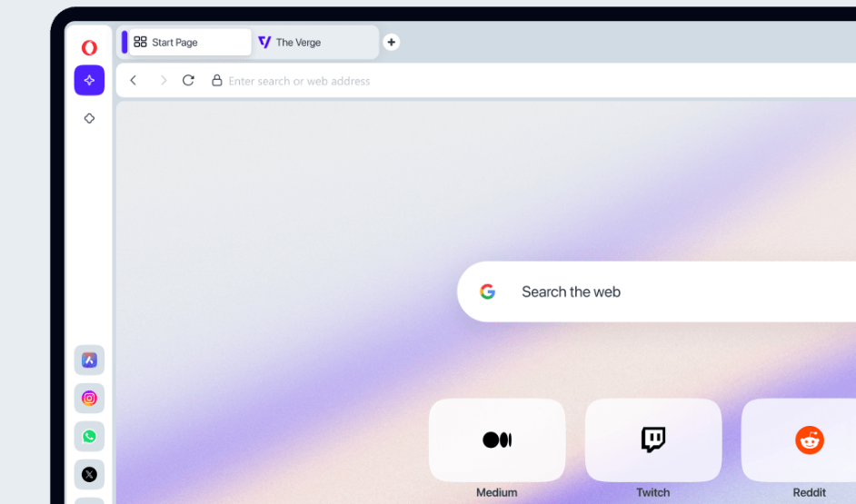 Opera One Portable screenshot