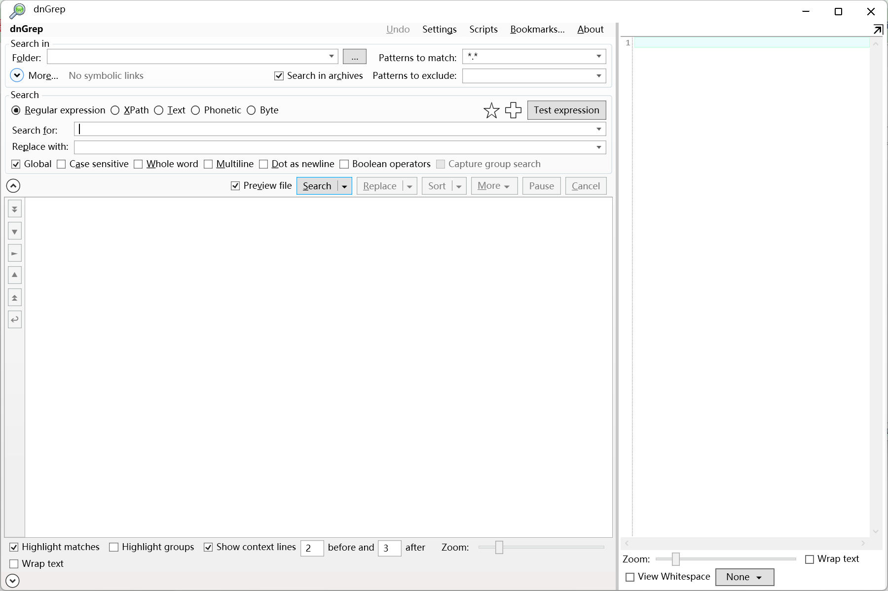 Universal Search Tool screenshot