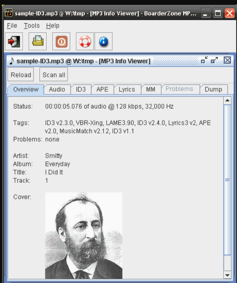 BoarderZone MP3 Info Viewer screenshot