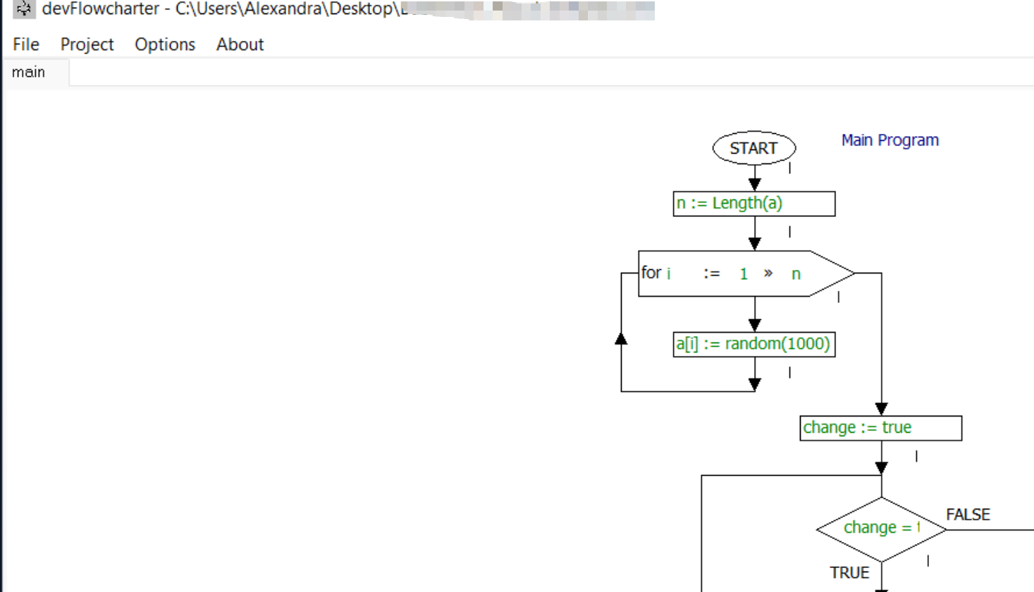 devFlowcharter screenshot