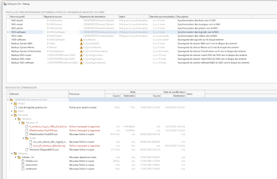 Echosync screenshot