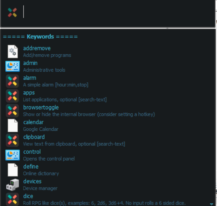 Executor screenshot
