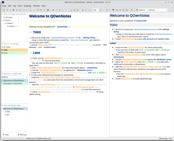 PlainText Sync screenshot