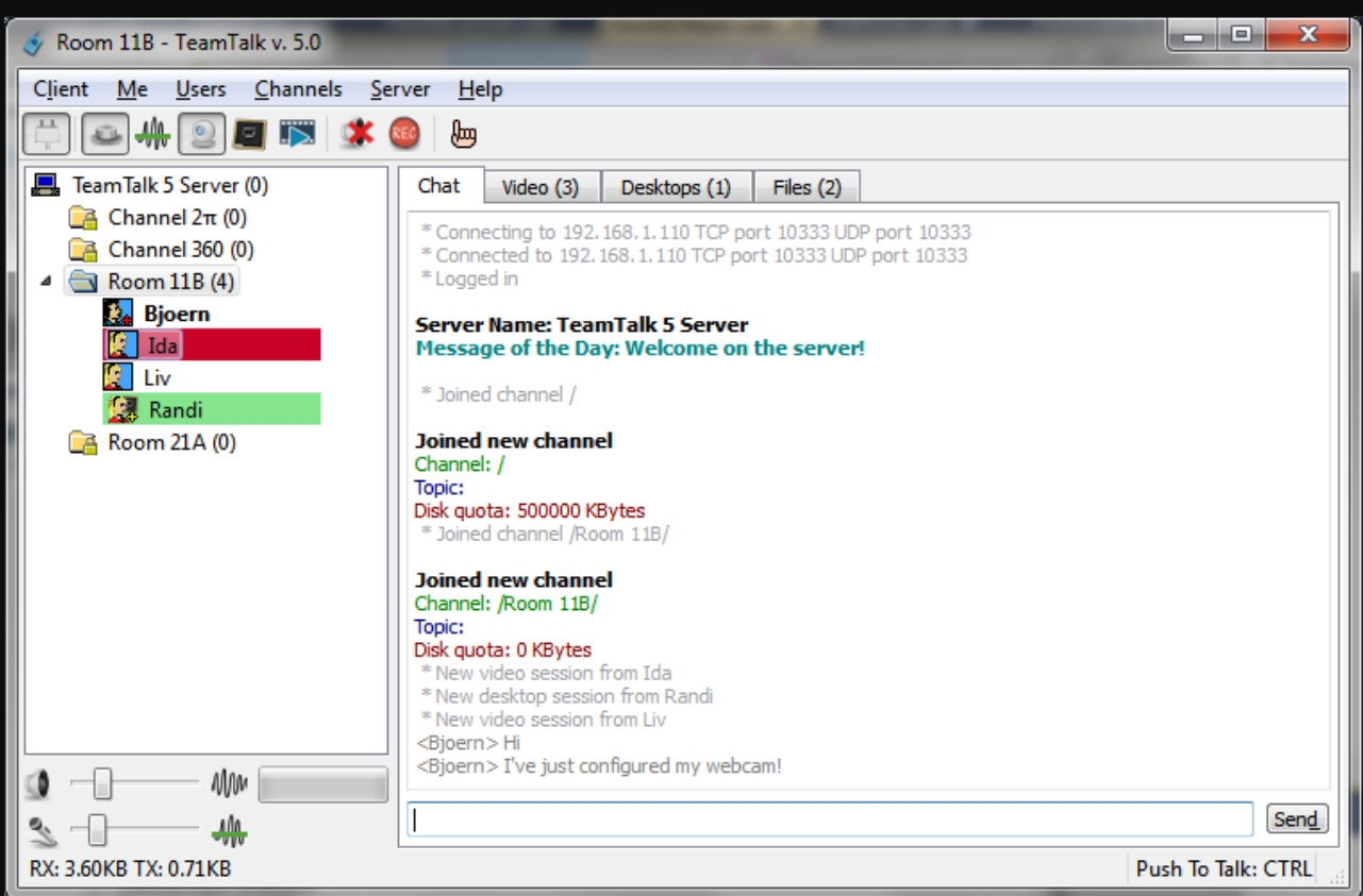 TeamTalk screenshot