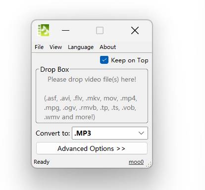 Moo0 VideoToMp3 screenshot