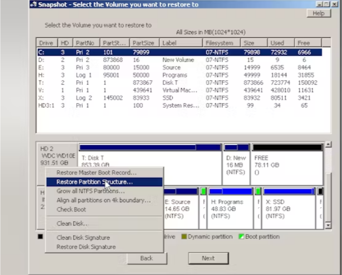 Drive SnapShot screenshot