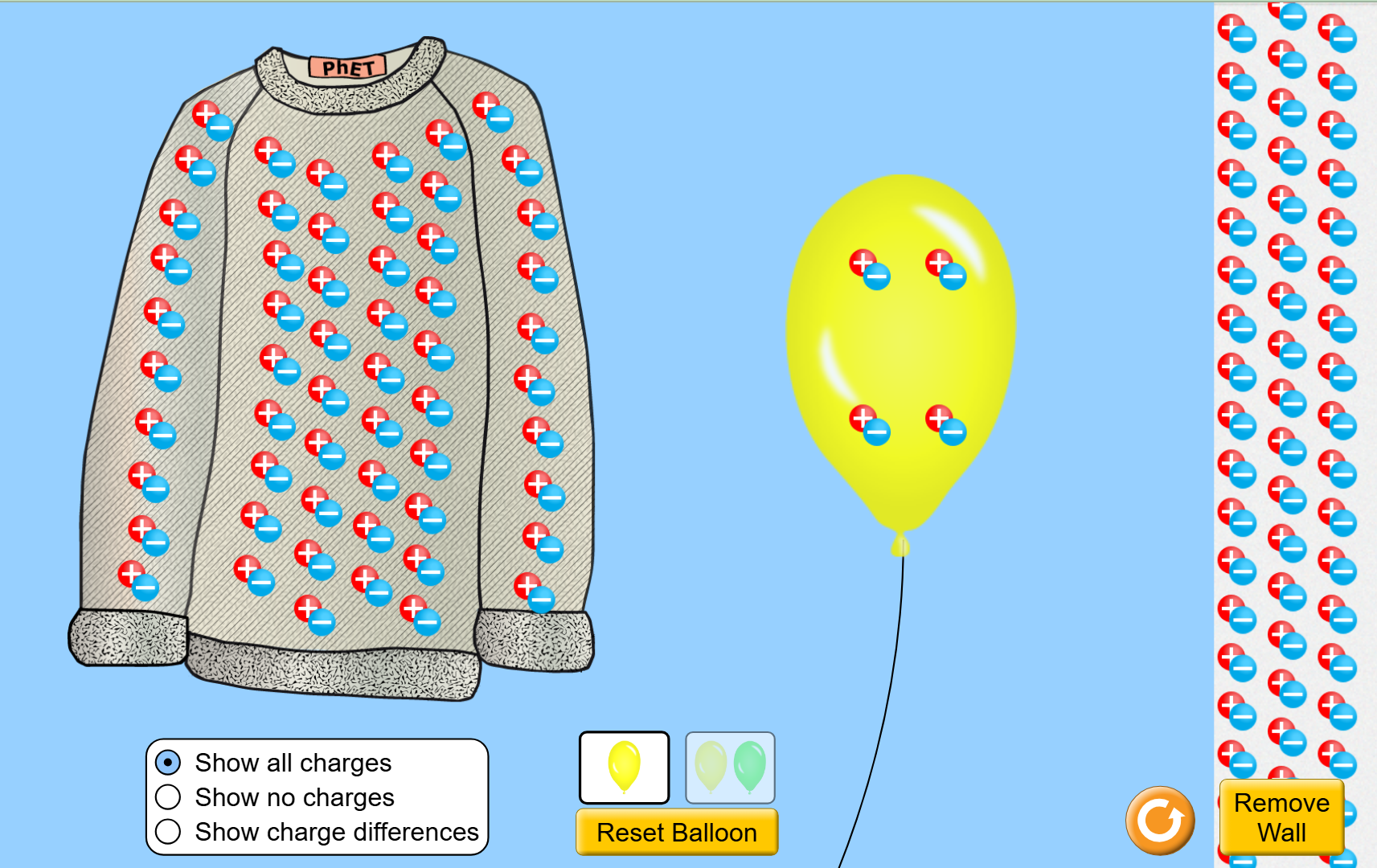 Balloons and Static Electricity screenshot
