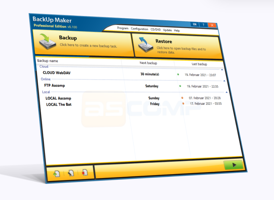 BackUp Maker screenshot