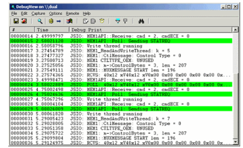 DebugView screenshot