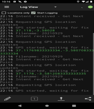 GPSLogger screenshot