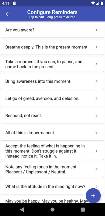 Mindful Notifier screenshot