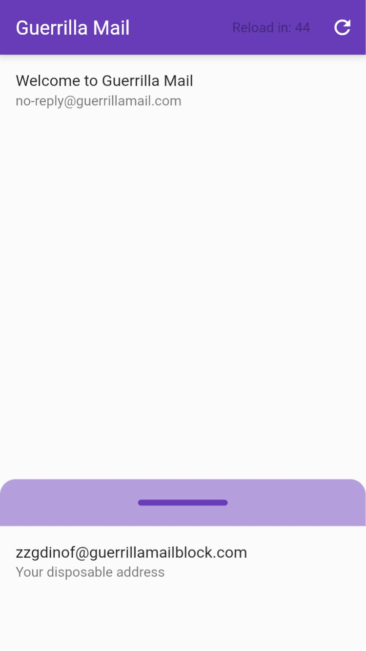 Guerrilla Mail screenshot