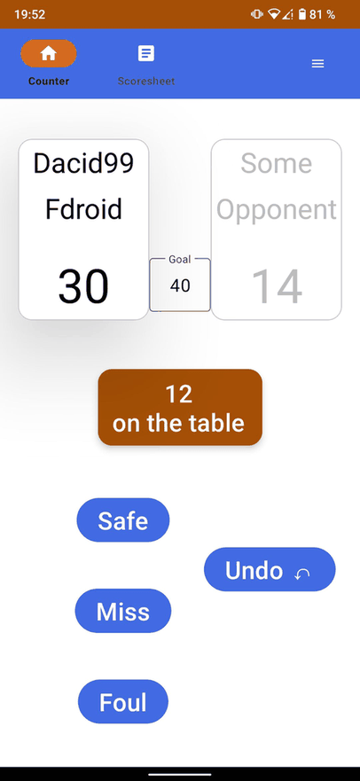 PocketTRacker screenshot